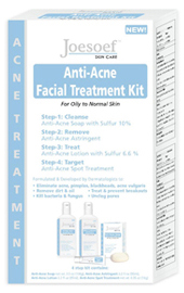 acne kit with natural volcanic sulfur